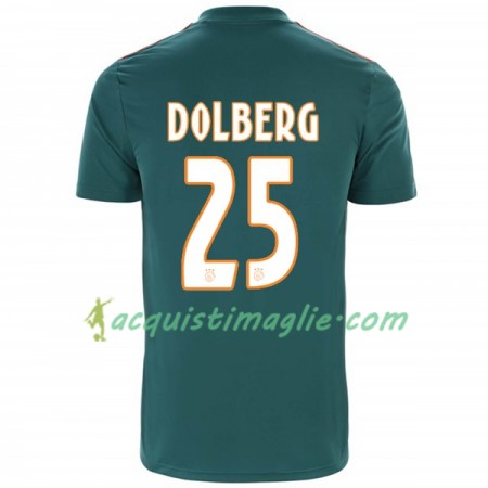 Divisa di Calcio Ajax Amsterdam Kasper Dolberg 25 Trasferta 2019/2020